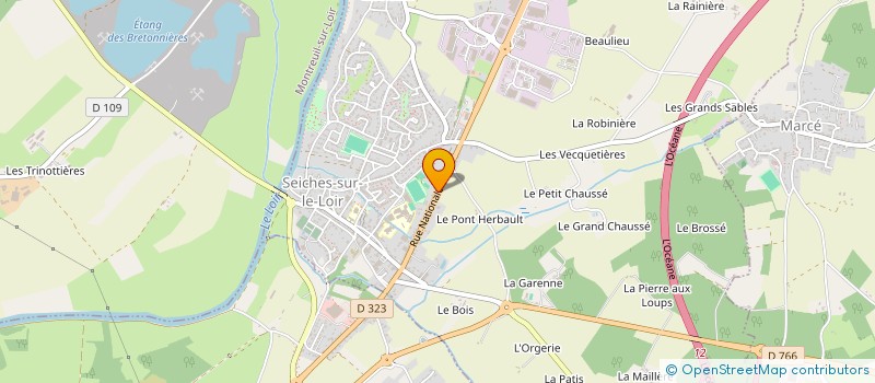 localisation de l'entreprise SCI ROMAN FRADIN  LOIRE-AUTHION