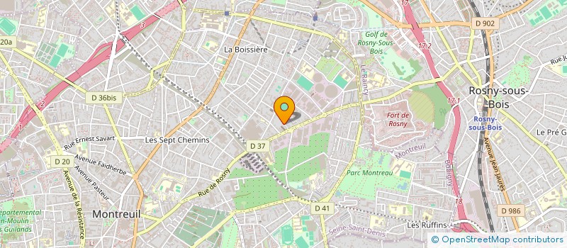localisation de l'entreprise SCI ROMANA à MONTREUIL