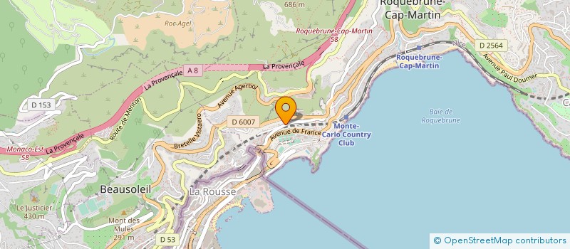 localisation de l'entreprise SCI ROMANA à ROQUEBRUNE-CAP-MARTIN