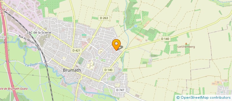 localisation de l'entreprise SCI ROMANA  BRUMATH