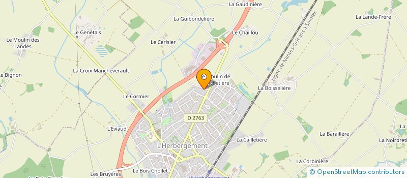 localisation de l'entreprise SCI ROMANCE 2024  L'HERBERGEMENT