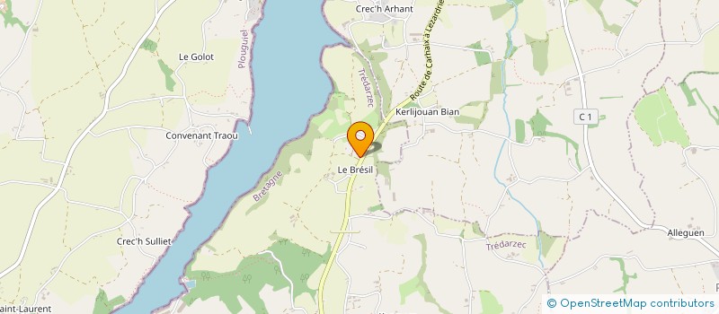 localisation de l'entreprise SCI ROMANCYR  TREDARZEC