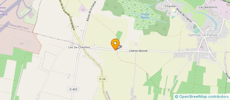 localisation de l'entreprise SCI ROMANDINE à GENSAC-LA-PALLUE