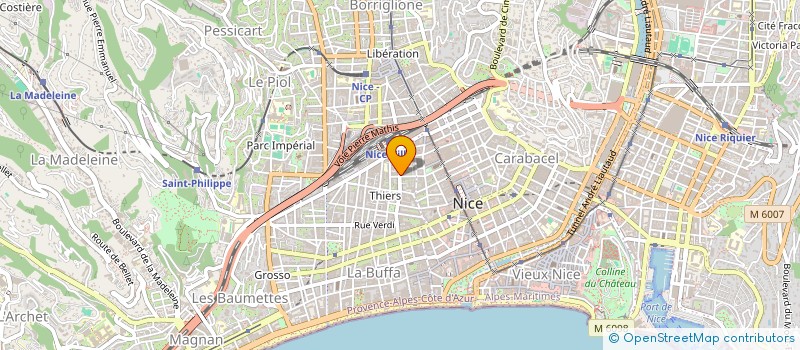 localisation de l'entreprise SCI ROMANE 3  NICE