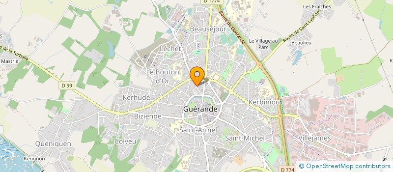 localisation de l'entreprise SCI ROMANE  GUERANDE