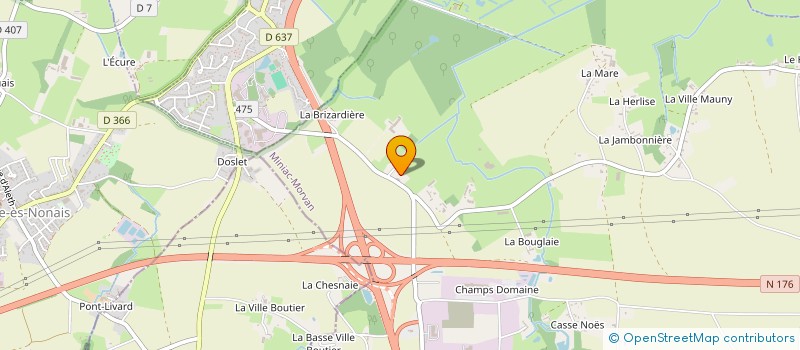 localisation de l'entreprise SCI ROMANE  MINIAC-MORVAN