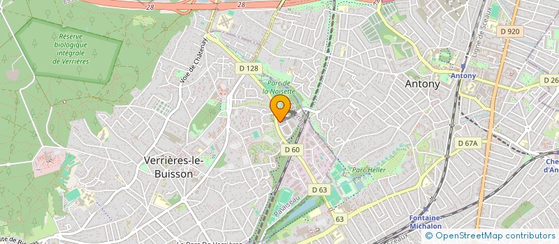 localisation de l'entreprise SCI ROMANE à VERRIERES-LE-BUISSON