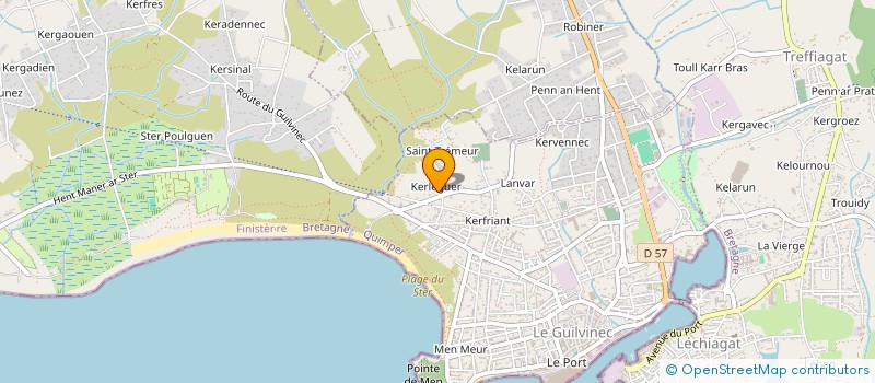 localisation de l'entreprise SCI ROMANE  GUILVINEC