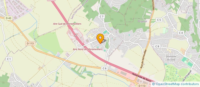localisation de l'entreprise SCI ROMANE  MORAINVILLIERS