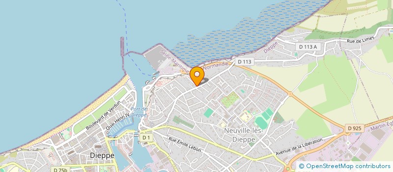 localisation de l'entreprise SCI ROMANE  DIEPPE