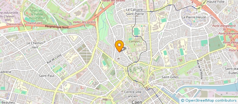 localisation de l'entreprise SCI ROMANE à CAEN