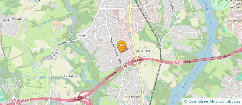 localisation de l'entreprise SCI ROMANE  LA CHAPELLE-SUR-ERDRE