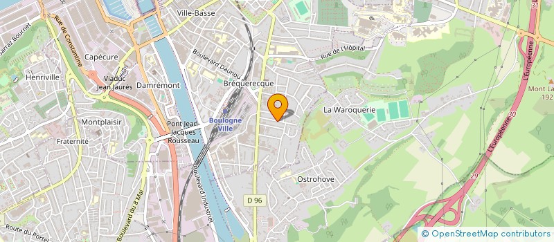 localisation de l'entreprise SCI ROMANE  BOULOGNE-SUR-MER