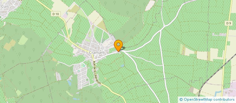 localisation de l'entreprise SCI ROMANE ISSELEE  CRAMANT