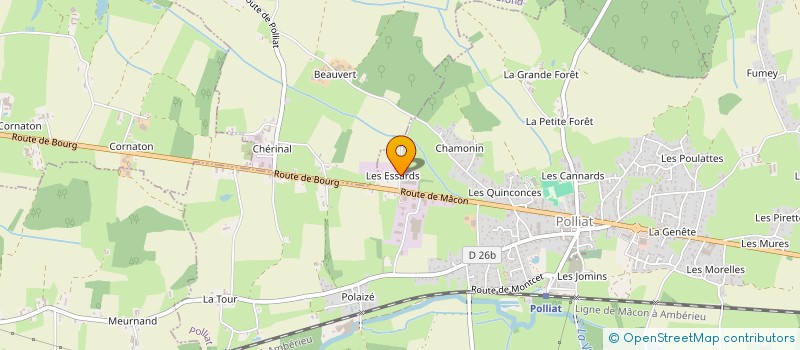 localisation de l'entreprise SCI ROMANECHE à POLLIAT