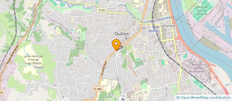 localisation de l'entreprise SCI ROMANELLA  OULLINS-PIERRE-BENITE