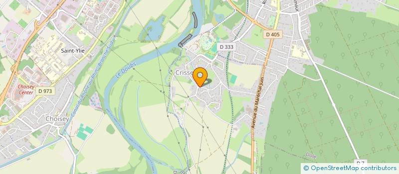 localisation de l'entreprise SCI ROMANET ZANETTI  CRISSEY