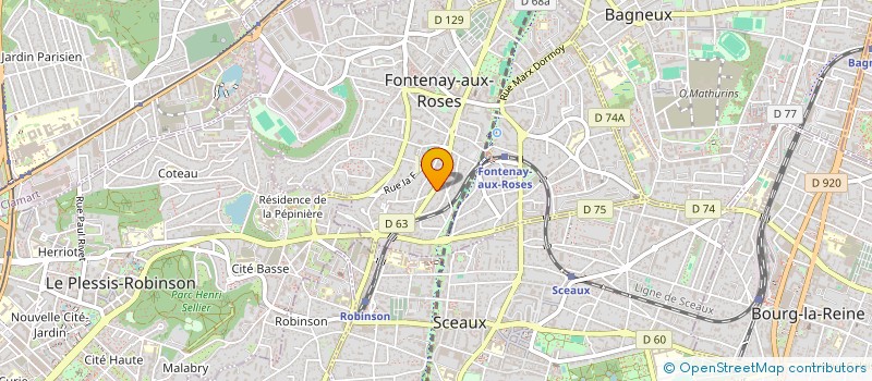 localisation de l'entreprise SCI ROMANO à FONTENAY-AUX-ROSES