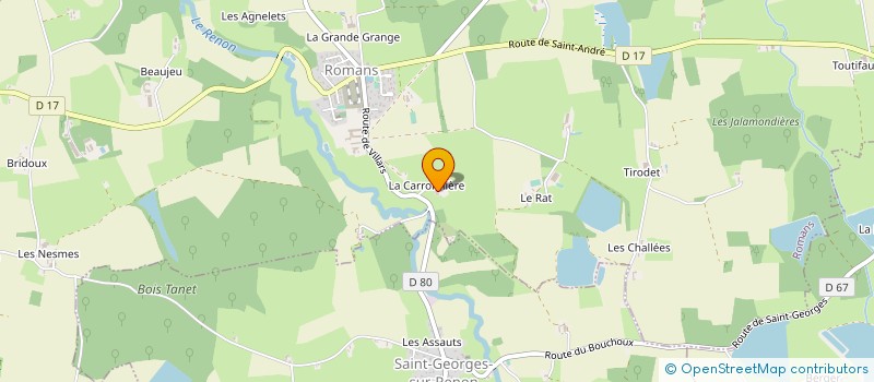 localisation de l'entreprise SCI ROMANS FERRARI  ROMANS