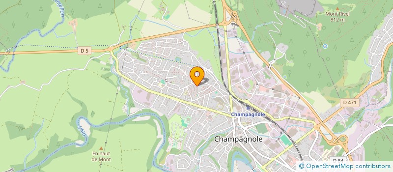 localisation de l'entreprise SCI ROMAPHI  CHAMPAGNOLE