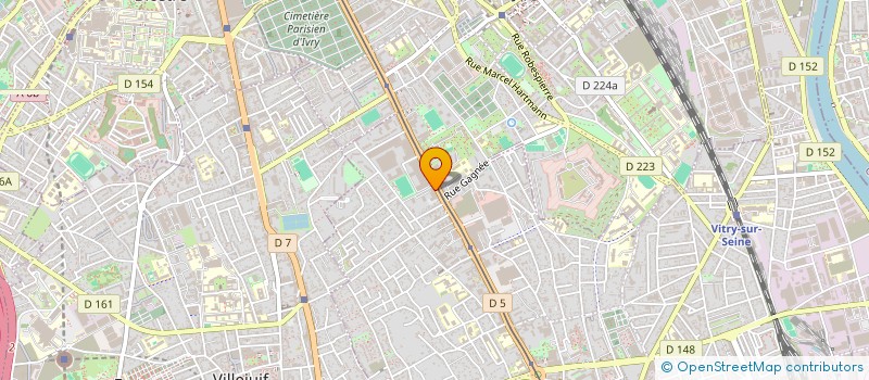 localisation de l'entreprise SCI ROMAR  VITRY-SUR-SEINE