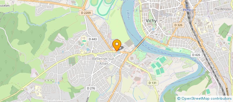 localisation de l'entreprise SCI ROMAR  BELLERIVE-SUR-ALLIER