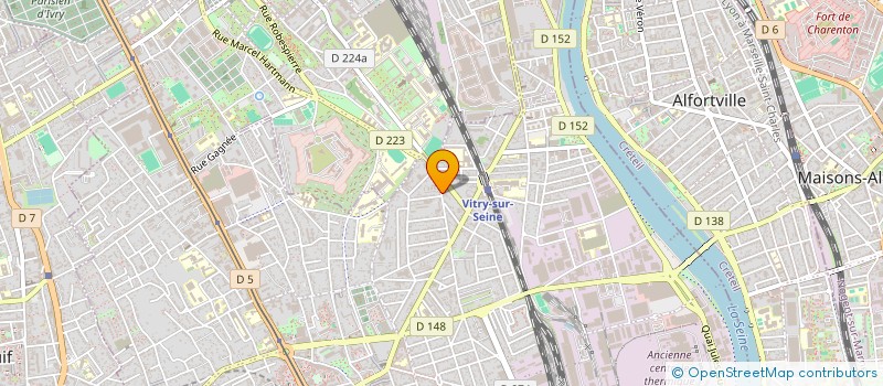 localisation de l'entreprise SCI ROMARIE  VITRY-SUR-SEINE