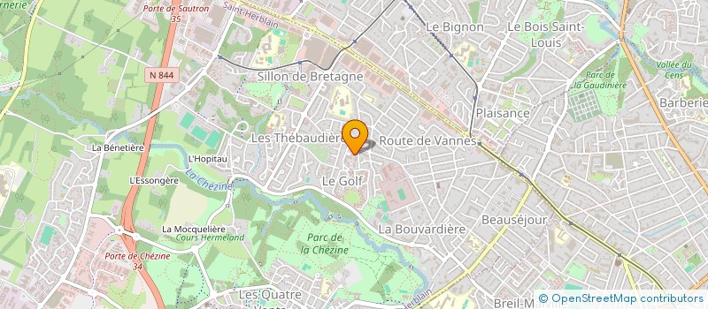 localisation de l'entreprise SCI ROMARIN  ST-HERBLAIN