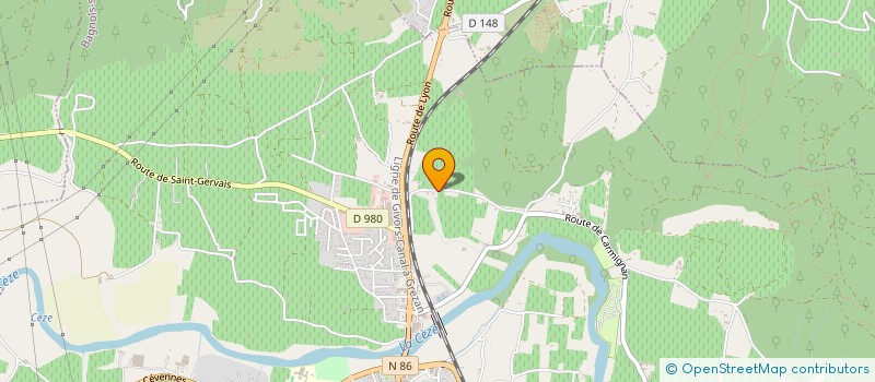 localisation de l'entreprise SCI ROMARIN  BAGNOLS-SUR-CEZE