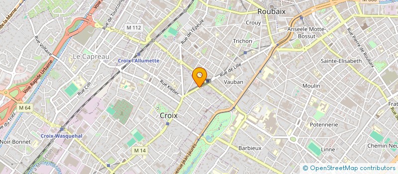localisation de l'entreprise SCI ROMARIN à CROIX