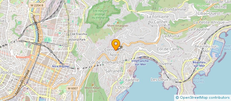 localisation de l'entreprise SCI ROMARINE à VILLEFRANCHE-SUR-MER