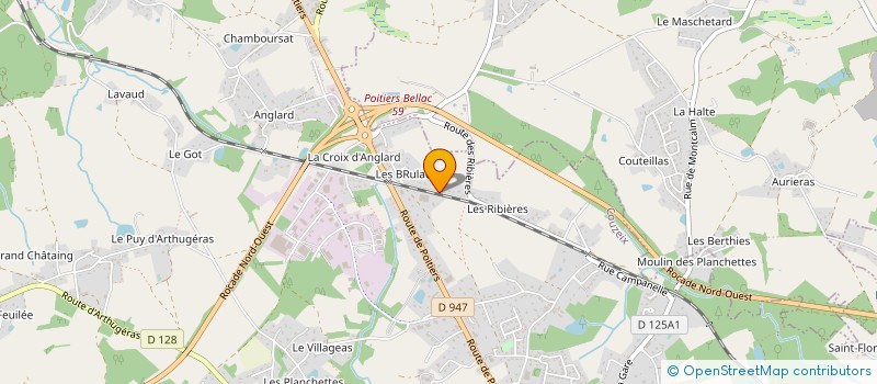 localisation de l'entreprise SCI ROMARINE à COUZEIX