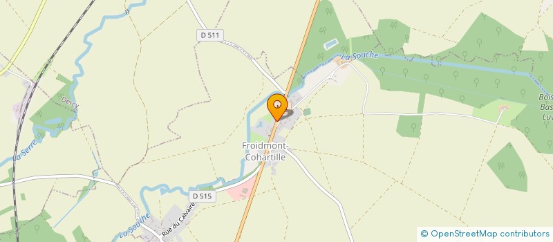 localisation de l'entreprise SCI ROMARION  FROIDMONT-COHARTILLE