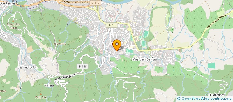 localisation de l'entreprise SCI ROMARVIN  CERET