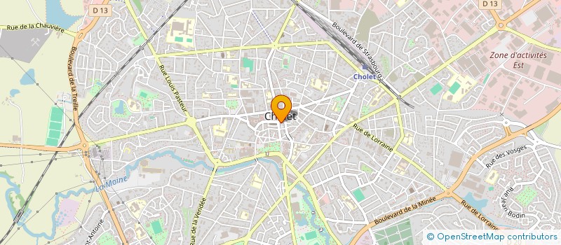 localisation de l'entreprise SCI ROMAS à CHOLET