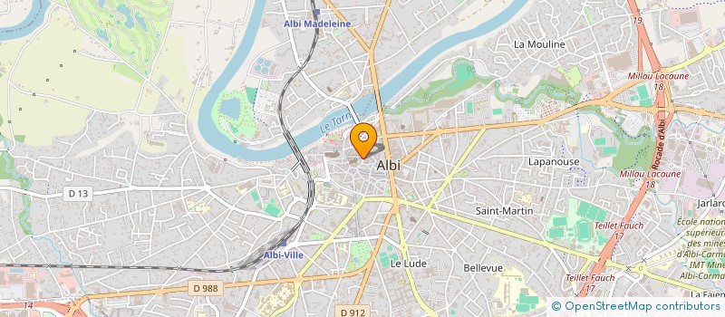 localisation de l'entreprise SCI ROMAT à ALBI
