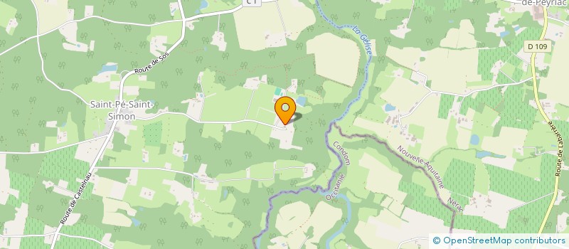 localisation de l'entreprise SCI ROMATEO  SAINT-PE-SAINT-SIMON