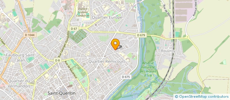 localisation de l'entreprise SCI ROMATHE à SAINT-QUENTIN