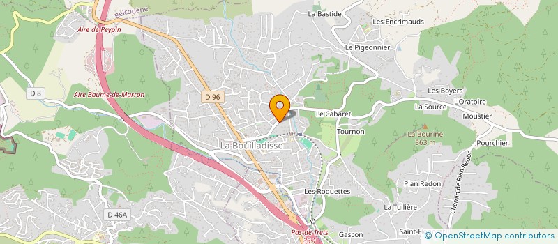 localisation de l'entreprise SCI ROMATHEL  LA BOUILLADISSE