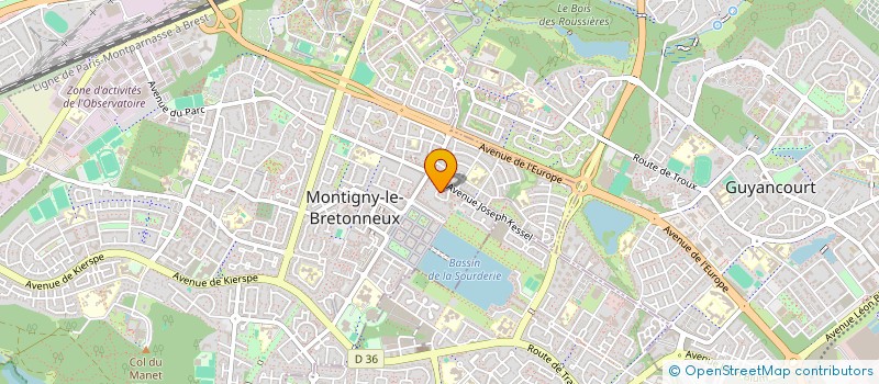 localisation de l'entreprise SCI ROMAVAL  MONTIGNY-LE-BRETONNEUX