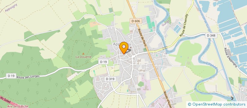 localisation de l'entreprise SCI ROMAX  APPOIGNY