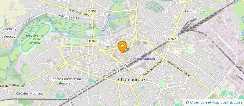 localisation de l'entreprise SCI ROMAX à CHATEAUROUX