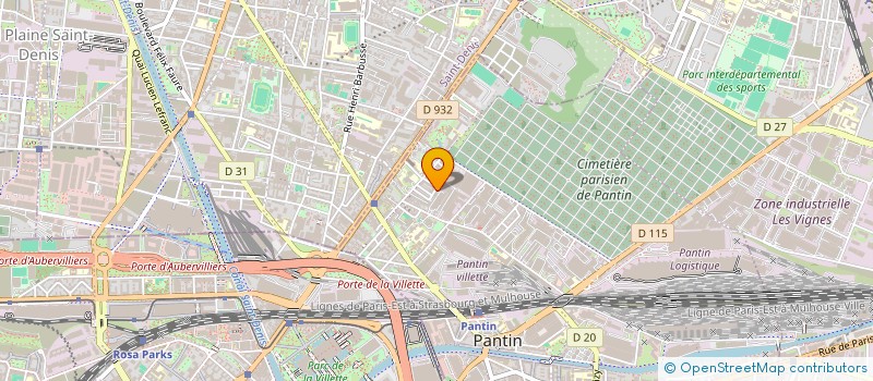 localisation de l'entreprise SCI ROMAX PANTIN  PANTIN