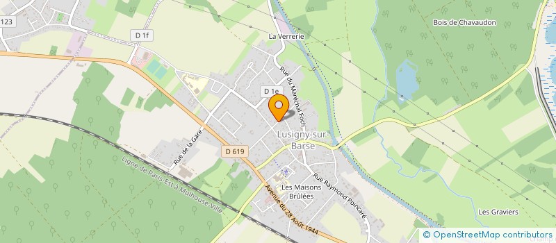 localisation de l'entreprise SCI ROMAXELINE  LUSIGNY-SUR-BARSE