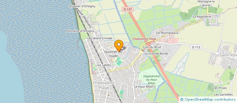 localisation de l'entreprise SCI ROMBINIERE  CHATELAILLON-PLAGE