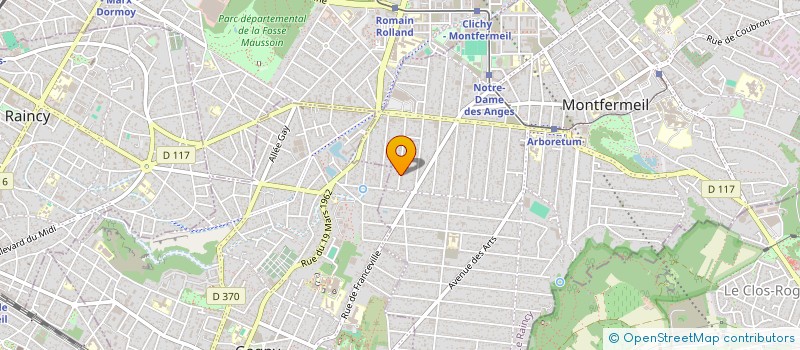 localisation de l'entreprise SCI ROMDHANE à MONTFERMEIL