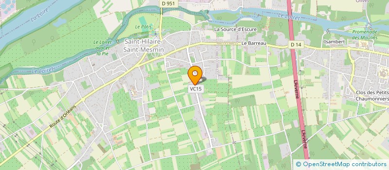 localisation de l'entreprise SCI ROME 2017 à SAINT-HILAIRE-SAINT-MESMIN