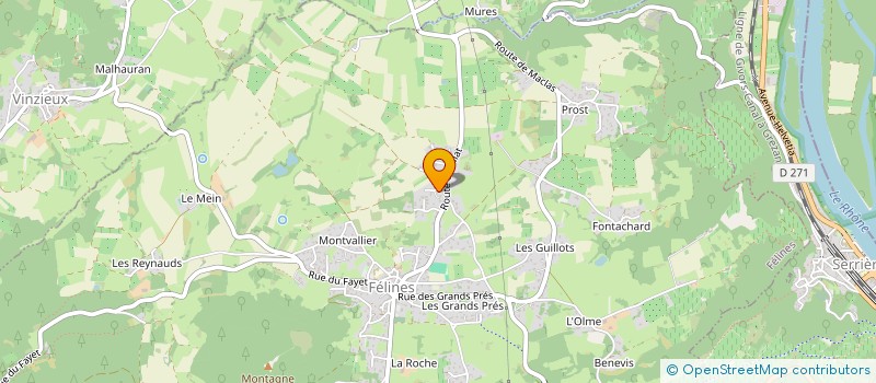 localisation de l'entreprise SCI ROMEIRA  FELINES