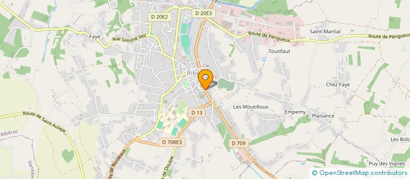 localisation de l'entreprise SCI ROMENTIN IMMOBILIER  RIBERAC