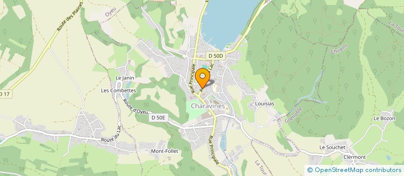 localisation de l'entreprise SCI ROMENTINE  CHARAVINES